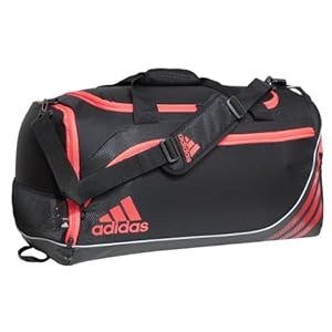 Adidas Team Speed Duffel Bag (Medium, Black/Infrared)