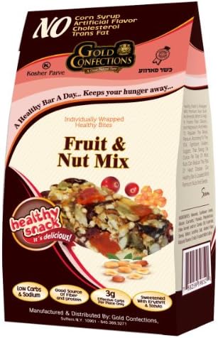 Gold Confections Fruit &amp; Nut Mix Healthy Snack Bites, 4.5 Ounce (Pack of 3)