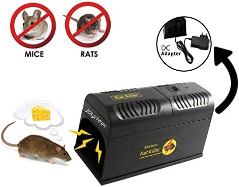 Joyriver Powerful Electronic Rat Killer Mouse Trap for Indoor Pest Control with DC Adapter, Safe and Sanitary