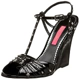 51rVE0MPPFL. SL160  Betsey Johnson Womens Hamilton Wedge T Strap