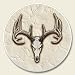 Deer Skull Antlers Cupholder Auto Coaster (1)