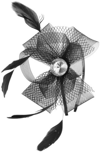 Capelli New York Ladies Headband Fascinator With Mesh & Net