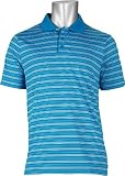 Reebok Mens UV Stripe Polo Electro Blue