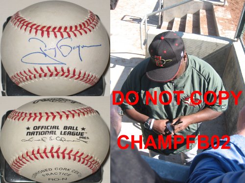 TONY GWYNN,SAN DIEGO PADRES,HALL OF FAME,HOF,SAN DIEGO STATE,SIGNED NLB BASEBALL WITH PROOF AND COA