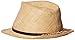 Scala Women's Matte Raffia Fedora Hat