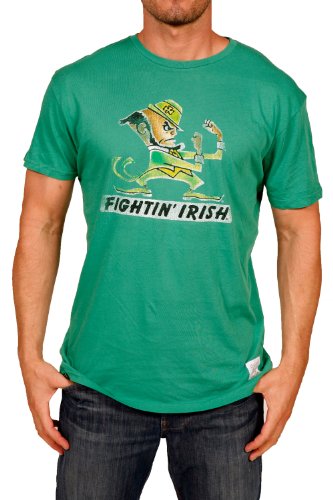 NCAA Men's Green Notre Dame Fighting Irish Short Sleeve Tee (Sprite, Medium)