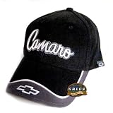 Camaro Hat Cap Black Gray Chevrolet Chevy (Apparel Clothing) by Gregs Automotive LLC