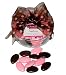 Pink & Brown Sugarbonen With Polka Dot Ribbon