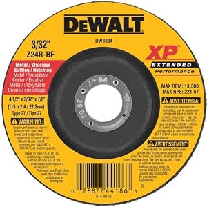 DeWalt 4 X 3 32 X 5 8 Zirconia Abrasive Wheel Part No. DW8800 by DeWALT