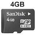 *4GB*SanDisk Original Speicherkarte Micro SDHC 4GB für LG: KM900 Arena, KP500, BL40, BL20, GM730, GT500,GT500N, GT505, inkl. SD Card Adapter + Minicase