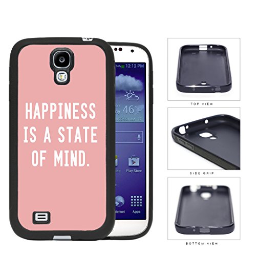 Happiness is a State of Mind Quote with Light Pink Background Rubber Silicone TPU Cell Phone Case Samsung Galaxy S4 SIV I9500 Happiness is a State of Mind Quote with Light Pink Background Rubber Silicone TPU Cell Phone Case Samsung Galaxy S4 SIV I9500