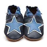 Soft Leather Baby Shoes Blue Star [ソフトレザーベビーシューズブルースター] 18-24 months (15 cm)