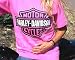 Harley-Davidson® Women's Bar & Shield Short Sleeve T-Shirt in soft pink. Backside features Harley-Davidson® Logo. PINK-BS-SPHD-T