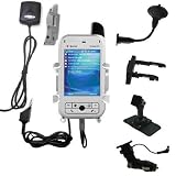 Car / Auto Multi Adapter Mount Holder GPS Navigation Kit for the Sprint PPC 6601 with built in charger - Gomadic Brand