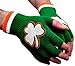 Birsppy St. Patricks Day Fingerless Shamrock Gloves (Pair)