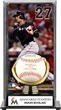 Giancarlo Stanton Gold Glove Baseball Display Case | Details: Miami Marlins