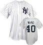 Chien-Ming Wang Majestic MLB Home Pinstripe Replica New York Yankees Jersey