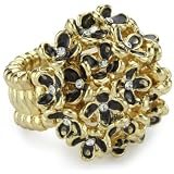 Leslie Danzis Multi-Flower Stretch Ring, Gold