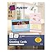 Avery 3265 Greeting Cards, Inkjet, 5-1/2-Inch x8-1/2-Inch, 20/BX, Matte White