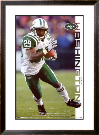New York Jets - Leon Washington Framed Poster Print, 32x44