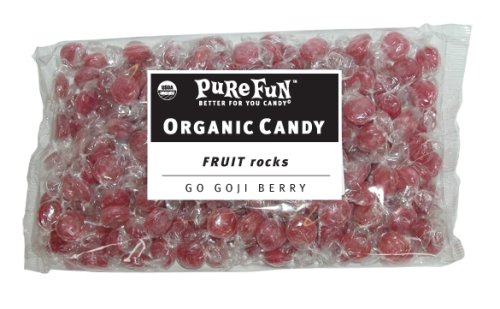 Pure Fun Certified Organic Bulk Go Goji Berry Fruit Rocks, 48-Ounce Unit