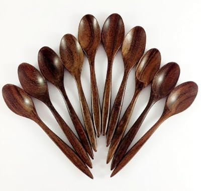 10pcs Handmade small wooden spoon 5"