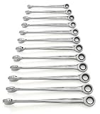 GearWrench 85888 12-Piece X-Beam Combination Ratcheting Metric Wrench Set
