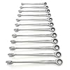GearWrench 85888 12 Piece Set Metric X-Beam Combination Ratcheting Wrench