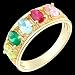 Aimee- Elegant Gold Family Ring - Custom Made to your specifications!