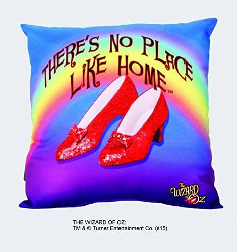 Wizard of Oz Ruby Slippers Square Novelty Throw Pillow
