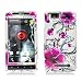 For Motorola DROID X MB810 & Droid X2 MB870 (Verizon) Snap On Protector Hard Case "Artistic Flowers" Design