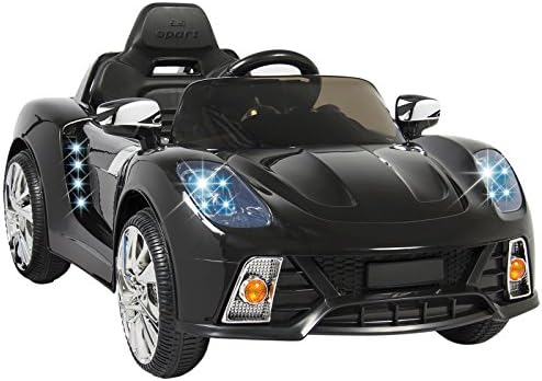 Black 12V Ride On Kids Battery Powered Wheels Car + RC Remote Control White