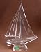 KRISTACOLOR KC - 24% Pbo Crystal Sailboat - Made in Italy