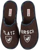 Adelheid Platzhirsch Filzpantoffel 12210261252, Herren Hausschuhe, Braun (rindenbraun 307), EU 46/47