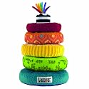 Lamaze 27233 - Regenbogen-Stapelringe, f&ouml;rdert Babys motorische F&auml;higkeiten
