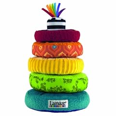 Lamaze 27233 - Regenbogen-Stapelringe, f�rdert Babys motorische F�higkeiten