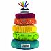 Lamaze 27233 - Regenbogen-Stapelringe, fördert Babys motorische Fähigkeiten