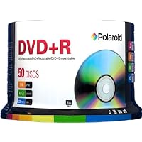 Polaroid PRDVDPR050S DVD+R 4.7GB 120-Minute 16x Recordable DVD Disc, 50-Pack Spindle
