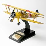 BIG PT-17 Stearman N2S Yellow Peril WWI Navy Biplane Wood Desktop Model Aircraft Display / Unique and Perfect Gift Idea