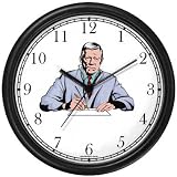 Internist or General Practitioner or GP Medical Doctor Wall Clock by WatchBuddy Timepieces (Hunter Green Frame)