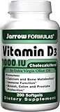 Jarrow Formulas Vitamin D3, 1000IU, 200 Softgels (Pack of 2)