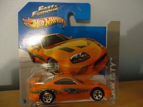 Hot Wheels Short Card HW City Fast & Furious Toyota Supra Orange #5/250