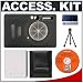 Snug-It Tight Fit Camera Skin (Black) with Spare NB-4L Battery + Cameta Bonus Accessory Kit for Canon PowerShot SD1000 / IXUS 70 Digital Camera