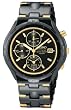 Seiko Men's Alarm Chronograph Black Ion Watch #SNA283 Seiko Men's Alarm Chronograph Black Ion Watch #SNA283