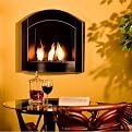 Wall-Mounted Indoor/Outdoor Fireplace