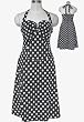 Plus size Polka Dot 50's Retro Halter Dress 20W 2XLL