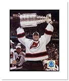 Martin Brodeur New Jersey Devils NHL Double Matted 8x10 Photograph 2003 Stanley Cup Overhead