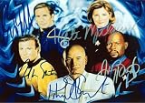 Star Trek 5 Captains Signed Autographed Reprint Photo 10x8