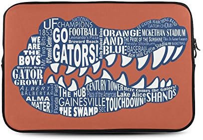HomeWishes Florida Gators Water Resistant Neoprene Sleeve 10-17 Inch Laptop All Sizes,Black