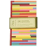 Iota Offset Foldover notecards, set of 9 cards with 9 assorted envelopes (Pack of 2)